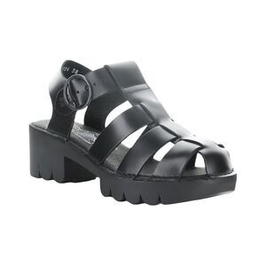 Fly London Emme Leather Sandal, Black